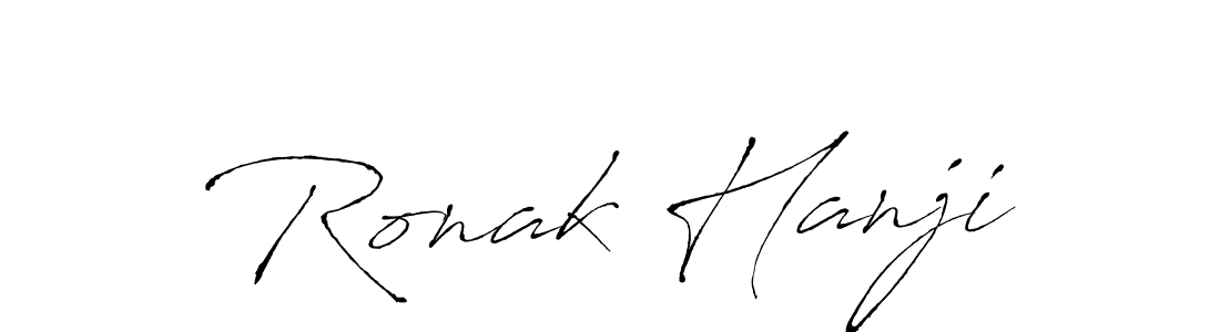 The best way (Antro_Vectra) to make a short signature is to pick only two or three words in your name. The name Ronak Hanji include a total of six letters. For converting this name. Ronak Hanji signature style 6 images and pictures png