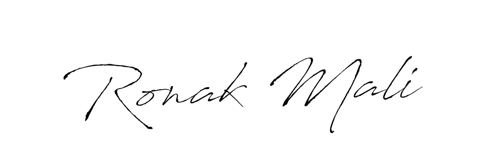 Make a beautiful signature design for name Ronak Mali. Use this online signature maker to create a handwritten signature for free. Ronak Mali signature style 6 images and pictures png