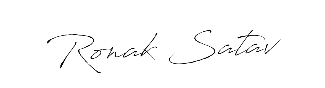 Also we have Ronak Satav name is the best signature style. Create professional handwritten signature collection using Antro_Vectra autograph style. Ronak Satav signature style 6 images and pictures png