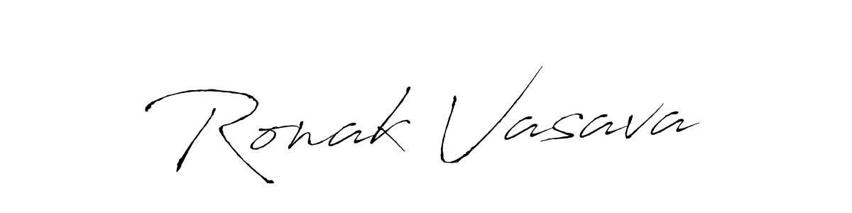 Antro_Vectra is a professional signature style that is perfect for those who want to add a touch of class to their signature. It is also a great choice for those who want to make their signature more unique. Get Ronak Vasava name to fancy signature for free. Ronak Vasava signature style 6 images and pictures png