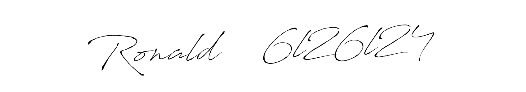 Make a beautiful signature design for name Ronald    6l26l24. With this signature (Antro_Vectra) style, you can create a handwritten signature for free. Ronald    6l26l24 signature style 6 images and pictures png