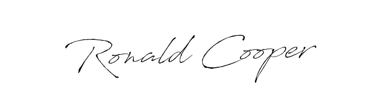 Create a beautiful signature design for name Ronald Cooper. With this signature (Antro_Vectra) fonts, you can make a handwritten signature for free. Ronald Cooper signature style 6 images and pictures png