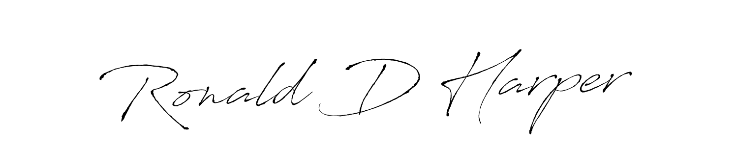 Design your own signature with our free online signature maker. With this signature software, you can create a handwritten (Antro_Vectra) signature for name Ronald D Harper. Ronald D Harper signature style 6 images and pictures png