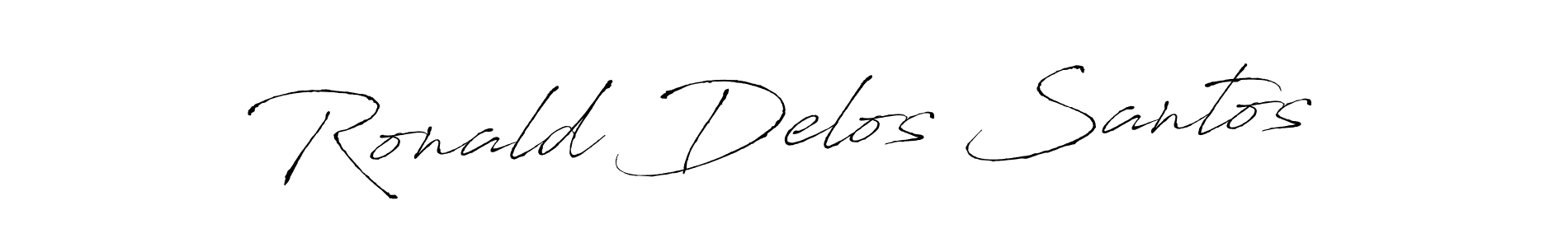 Create a beautiful signature design for name Ronald Delos Santos. With this signature (Antro_Vectra) fonts, you can make a handwritten signature for free. Ronald Delos Santos signature style 6 images and pictures png