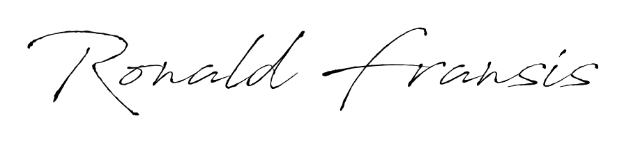 Download transparent PNG signature for name Ronald Fransis styled with Antro_Vectra font. Ready to paste directly into PDF and Word agreements. Ronald Fransis signature style 6 images and pictures png