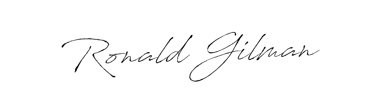 Use a signature maker to create a handwritten signature online. With this signature software, you can design (Antro_Vectra) your own signature for name Ronald Gilman. Ronald Gilman signature style 6 images and pictures png