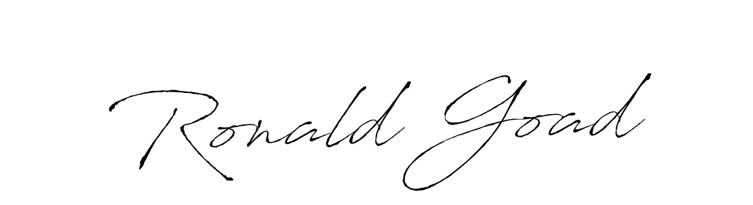 Use a signature maker to create a handwritten signature online. With this signature software, you can design (Antro_Vectra) your own signature for name Ronald Goad. Ronald Goad signature style 6 images and pictures png