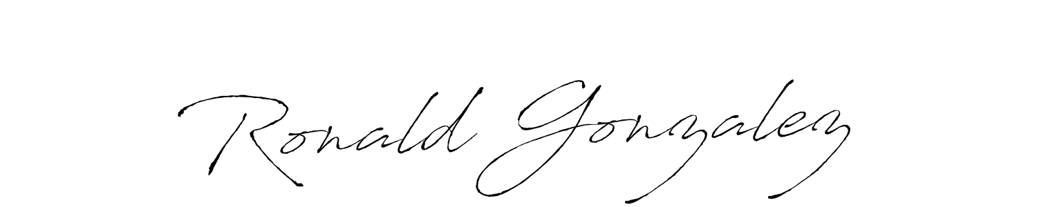 Create a beautiful signature design for name Ronald Gonzalez. With this signature (Antro_Vectra) fonts, you can make a handwritten signature for free. Ronald Gonzalez signature style 6 images and pictures png