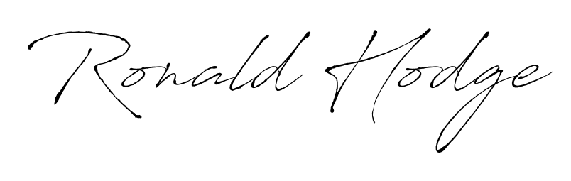 Antro_Vectra is a professional signature style that is perfect for those who want to add a touch of class to their signature. Get Ronald Hodge name fancy signature for free. Ronald Hodge signature style 6 images and pictures png