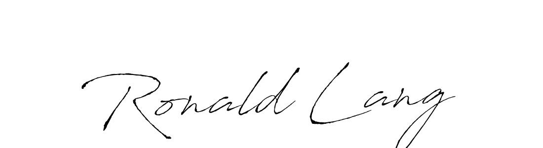 Design your own signature with our free online signature maker. With this signature software, you can create a handwritten (Antro_Vectra) signature for name Ronald Lang. Ronald Lang signature style 6 images and pictures png