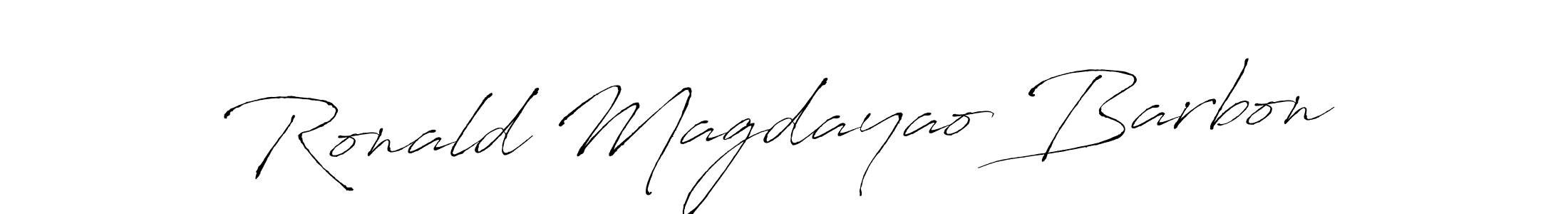 It looks lik you need a new signature style for name Ronald Magdayao Barbon. Design unique handwritten (Antro_Vectra) signature with our free signature maker in just a few clicks. Ronald Magdayao Barbon signature style 6 images and pictures png