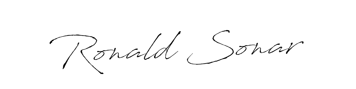 Ronald Sonar stylish signature style. Best Handwritten Sign (Antro_Vectra) for my name. Handwritten Signature Collection Ideas for my name Ronald Sonar. Ronald Sonar signature style 6 images and pictures png