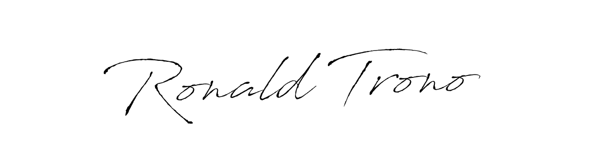 Design your own signature with our free online signature maker. With this signature software, you can create a handwritten (Antro_Vectra) signature for name Ronald Trono. Ronald Trono signature style 6 images and pictures png