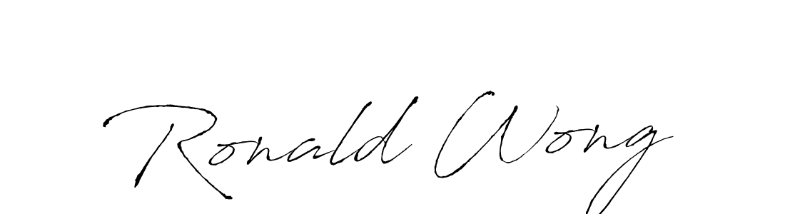 How to make Ronald Wong name signature. Use Antro_Vectra style for creating short signs online. This is the latest handwritten sign. Ronald Wong signature style 6 images and pictures png