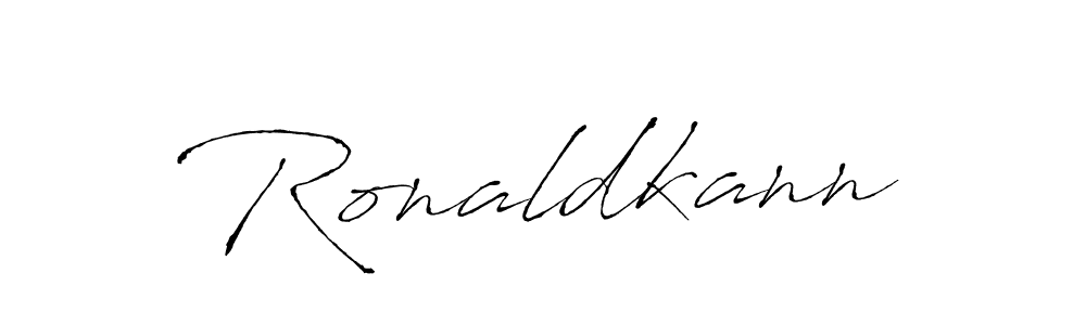 Ronaldkann stylish signature style. Best Handwritten Sign (Antro_Vectra) for my name. Handwritten Signature Collection Ideas for my name Ronaldkann. Ronaldkann signature style 6 images and pictures png