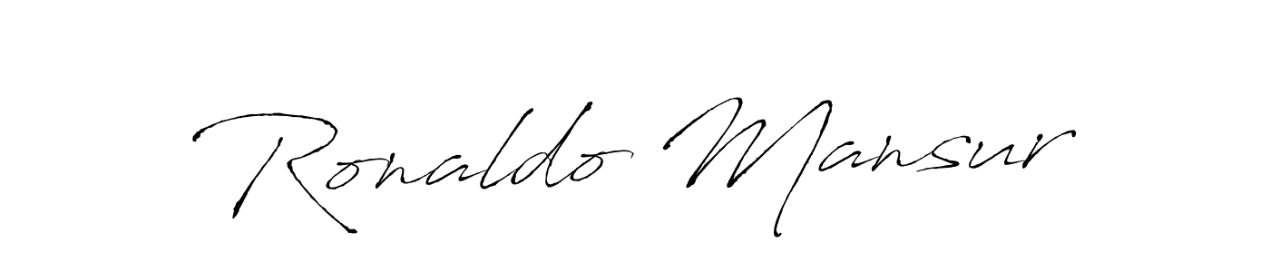 It looks lik you need a new signature style for name Ronaldo Mansur. Design unique handwritten (Antro_Vectra) signature with our free signature maker in just a few clicks. Ronaldo Mansur signature style 6 images and pictures png