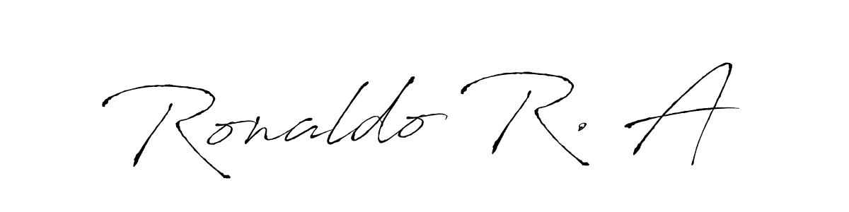 It looks lik you need a new signature style for name Ronaldo R. A. Design unique handwritten (Antro_Vectra) signature with our free signature maker in just a few clicks. Ronaldo R. A signature style 6 images and pictures png