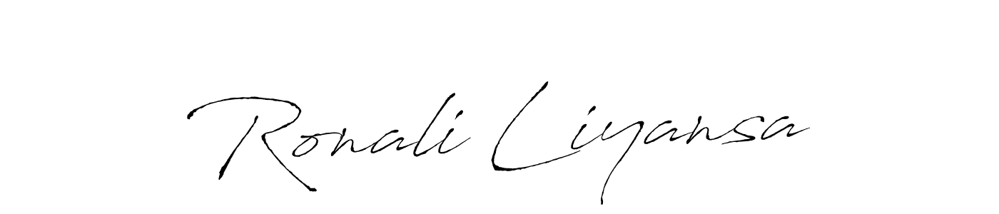 It looks lik you need a new signature style for name Ronali Liyansa. Design unique handwritten (Antro_Vectra) signature with our free signature maker in just a few clicks. Ronali Liyansa signature style 6 images and pictures png