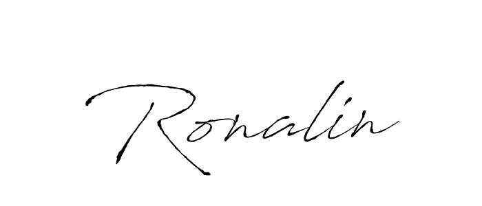 Use a signature maker to create a handwritten signature online. With this signature software, you can design (Antro_Vectra) your own signature for name Ronalin. Ronalin signature style 6 images and pictures png