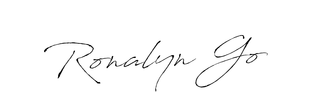 How to make Ronalyn Go name signature. Use Antro_Vectra style for creating short signs online. This is the latest handwritten sign. Ronalyn Go signature style 6 images and pictures png