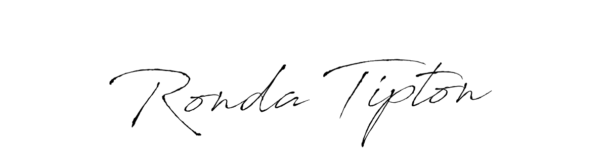 Make a beautiful signature design for name Ronda Tipton. With this signature (Antro_Vectra) style, you can create a handwritten signature for free. Ronda Tipton signature style 6 images and pictures png