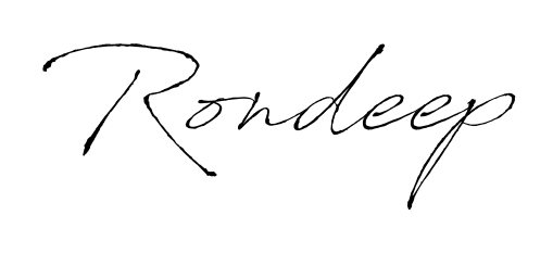 Discover the perfect balance of readability and style for Rondeep with Antro_Vectra font. Create your dream signature today. Rondeep signature style 6 images and pictures png