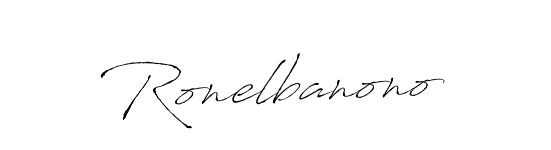 Ronelbanono stylish signature style. Best Handwritten Sign (Antro_Vectra) for my name. Handwritten Signature Collection Ideas for my name Ronelbanono. Ronelbanono signature style 6 images and pictures png