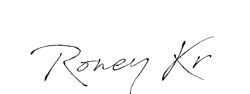 The best way (Antro_Vectra) to make a short signature is to pick only two or three words in your name. The name Roney Kr include a total of six letters. For converting this name. Roney Kr signature style 6 images and pictures png