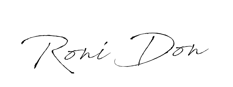 Roni Don stylish signature style. Best Handwritten Sign (Antro_Vectra) for my name. Handwritten Signature Collection Ideas for my name Roni Don. Roni Don signature style 6 images and pictures png