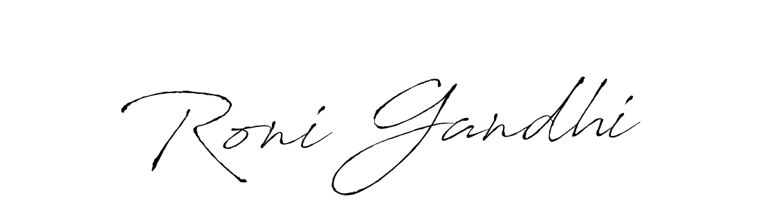 Once you've used our free online signature maker to create your best signature Antro_Vectra style, it's time to enjoy all of the benefits that Roni Gandhi name signing documents. Roni Gandhi signature style 6 images and pictures png