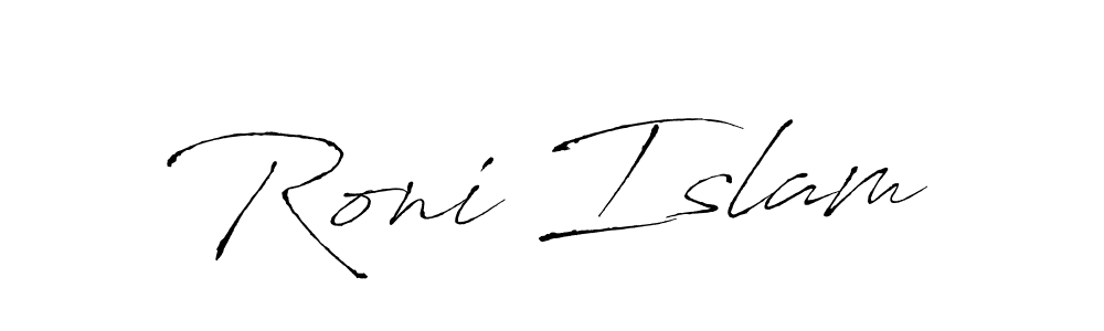 Roni Islam stylish signature style. Best Handwritten Sign (Antro_Vectra) for my name. Handwritten Signature Collection Ideas for my name Roni Islam. Roni Islam signature style 6 images and pictures png