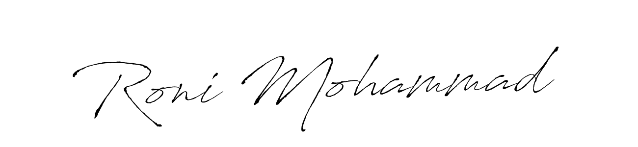 You should practise on your own different ways (Antro_Vectra) to write your name (Roni Mohammad) in signature. don't let someone else do it for you. Roni Mohammad signature style 6 images and pictures png