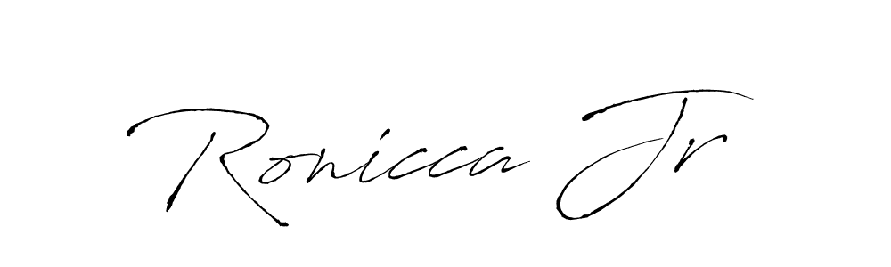 Also You can easily find your signature by using the search form. We will create Ronicca Jr name handwritten signature images for you free of cost using Antro_Vectra sign style. Ronicca Jr signature style 6 images and pictures png