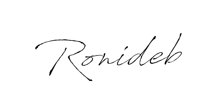You should practise on your own different ways (Antro_Vectra) to write your name (Ronideb) in signature. don't let someone else do it for you. Ronideb signature style 6 images and pictures png