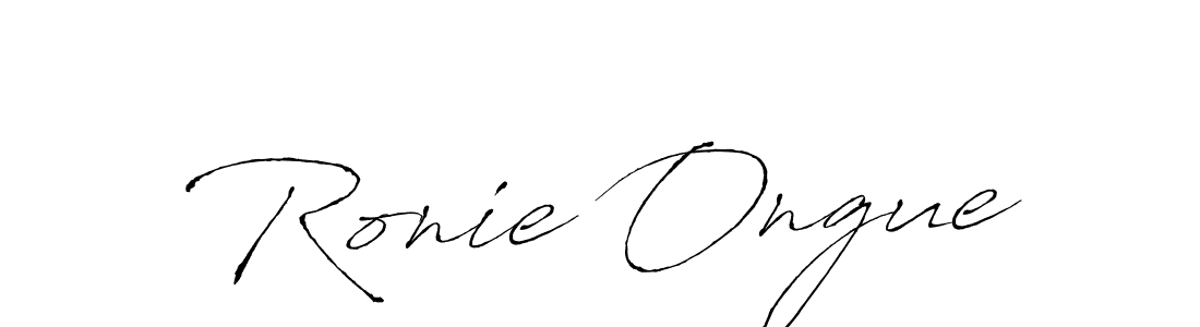 Make a short Ronie Ongue signature style. Manage your documents anywhere anytime using Antro_Vectra. Create and add eSignatures, submit forms, share and send files easily. Ronie Ongue signature style 6 images and pictures png