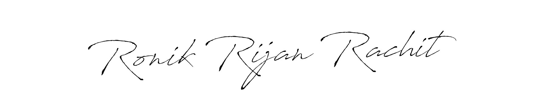 Also we have Ronik Rijan Rachit name is the best signature style. Create professional handwritten signature collection using Antro_Vectra autograph style. Ronik Rijan Rachit signature style 6 images and pictures png