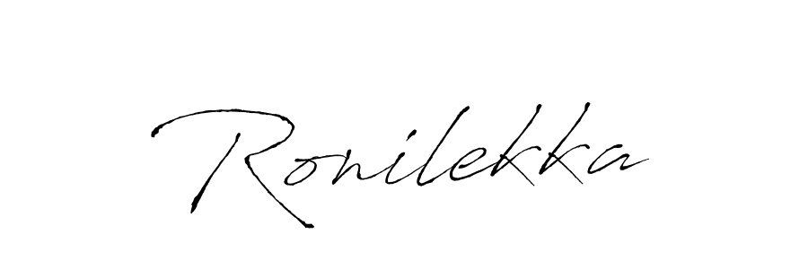 Create a beautiful signature design for name Ronilekka. With this signature (Antro_Vectra) fonts, you can make a handwritten signature for free. Ronilekka signature style 6 images and pictures png