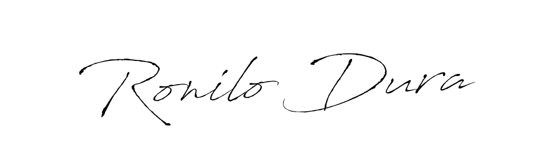 Also we have Ronilo Dura name is the best signature style. Create professional handwritten signature collection using Antro_Vectra autograph style. Ronilo Dura signature style 6 images and pictures png