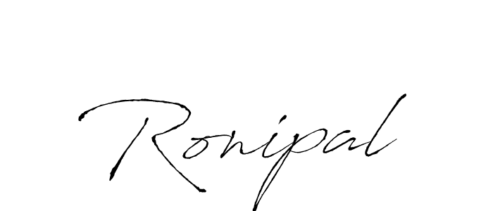 Antro_Vectra is a professional signature style that is perfect for those who want to add a touch of class to their signature. It is also a great choice for those who want to make their signature more unique. Get Ronipal name to fancy signature for free. Ronipal signature style 6 images and pictures png