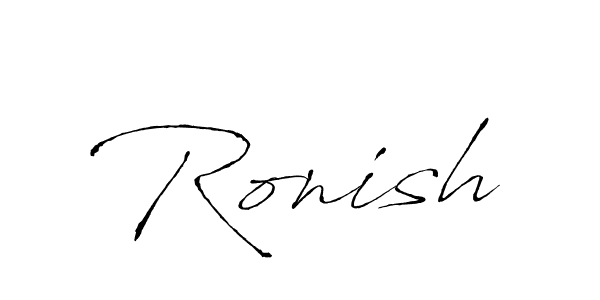 Best and Professional Signature Style for Ronish. Antro_Vectra Best Signature Style Collection. Ronish signature style 6 images and pictures png