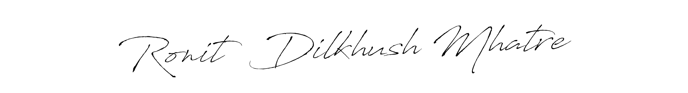 Use a signature maker to create a handwritten signature online. With this signature software, you can design (Antro_Vectra) your own signature for name Ronit  Dilkhush Mhatre. Ronit  Dilkhush Mhatre signature style 6 images and pictures png