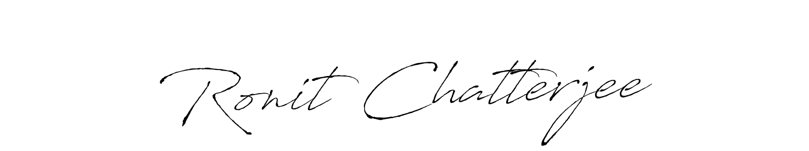 Create a beautiful signature design for name Ronit Chatterjee. With this signature (Antro_Vectra) fonts, you can make a handwritten signature for free. Ronit Chatterjee signature style 6 images and pictures png