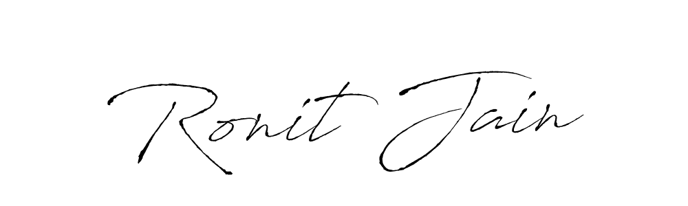 How to make Ronit Jain signature? Antro_Vectra is a professional autograph style. Create handwritten signature for Ronit Jain name. Ronit Jain signature style 6 images and pictures png