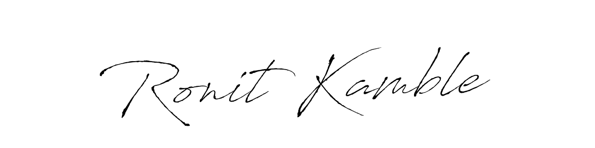 You should practise on your own different ways (Antro_Vectra) to write your name (Ronit Kamble) in signature. don't let someone else do it for you. Ronit Kamble signature style 6 images and pictures png