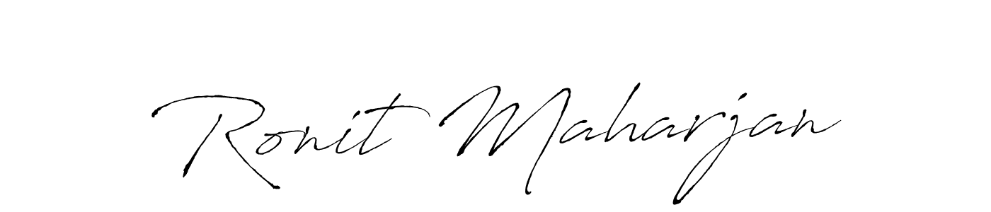 Similarly Antro_Vectra is the best handwritten signature design. Signature creator online .You can use it as an online autograph creator for name Ronit Maharjan. Ronit Maharjan signature style 6 images and pictures png