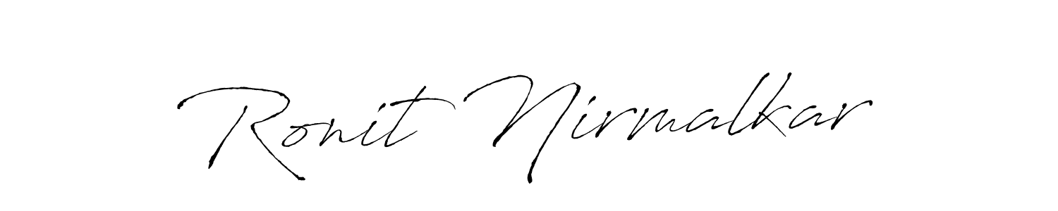 How to Draw Ronit Nirmalkar signature style? Antro_Vectra is a latest design signature styles for name Ronit Nirmalkar. Ronit Nirmalkar signature style 6 images and pictures png