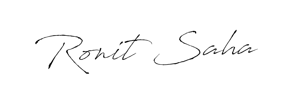 Also we have Ronit Saha name is the best signature style. Create professional handwritten signature collection using Antro_Vectra autograph style. Ronit Saha signature style 6 images and pictures png