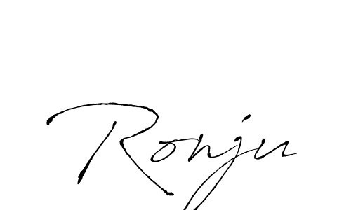 Ronju stylish signature style. Best Handwritten Sign (Antro_Vectra) for my name. Handwritten Signature Collection Ideas for my name Ronju. Ronju signature style 6 images and pictures png