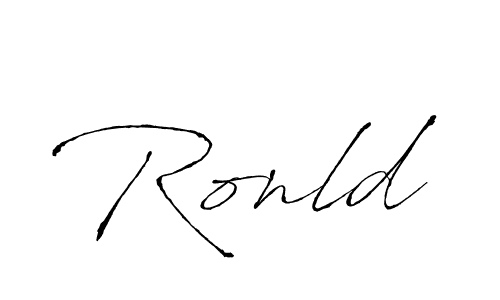 The best way (Antro_Vectra) to make a short signature is to pick only two or three words in your name. The name Ronld include a total of six letters. For converting this name. Ronld signature style 6 images and pictures png