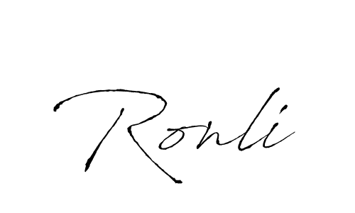 Also we have Ronli name is the best signature style. Create professional handwritten signature collection using Antro_Vectra autograph style. Ronli signature style 6 images and pictures png